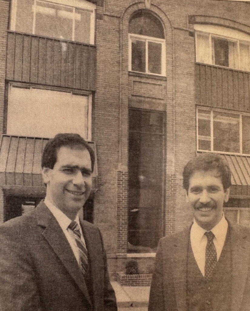A historic photograph of the Davis & Davis firm in Uniontown
